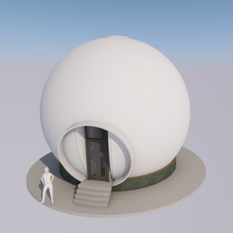 Купить каркасный деревянный дом-шар для круглогодичного проживания — проект и стоимость